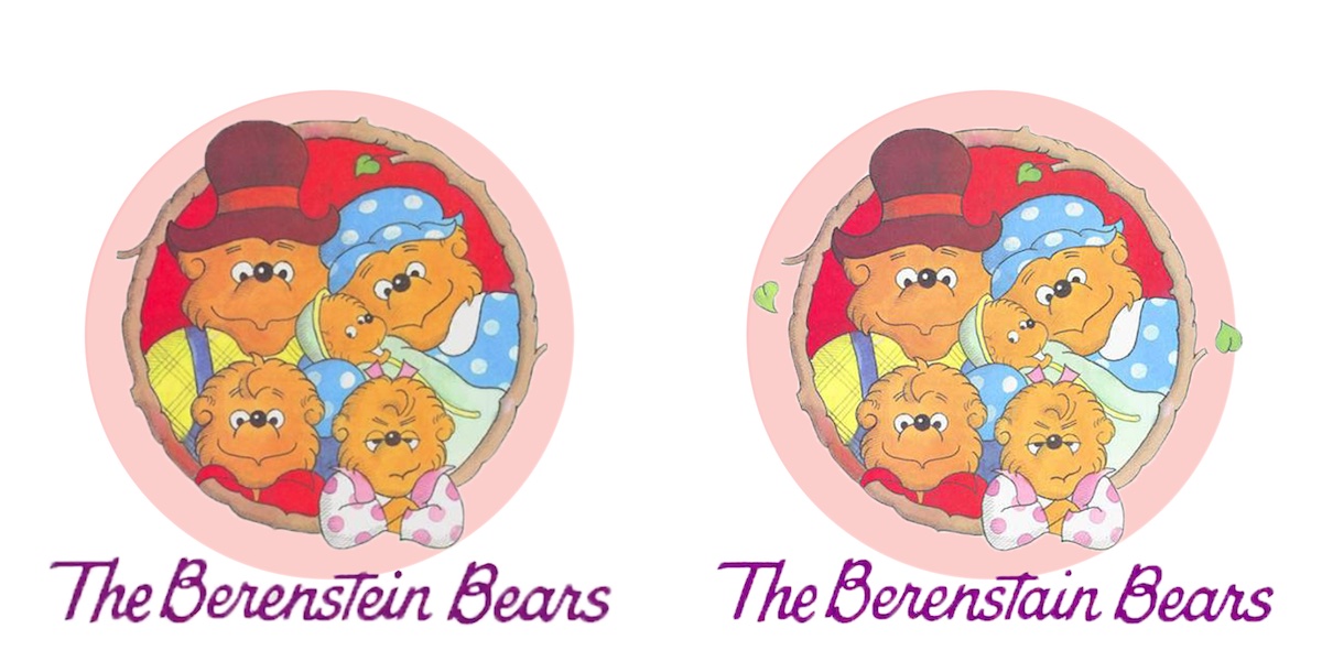 Les ours Berenstein ou Berenstain, exemple célèbre d'effet Mandela aux États-Unis
