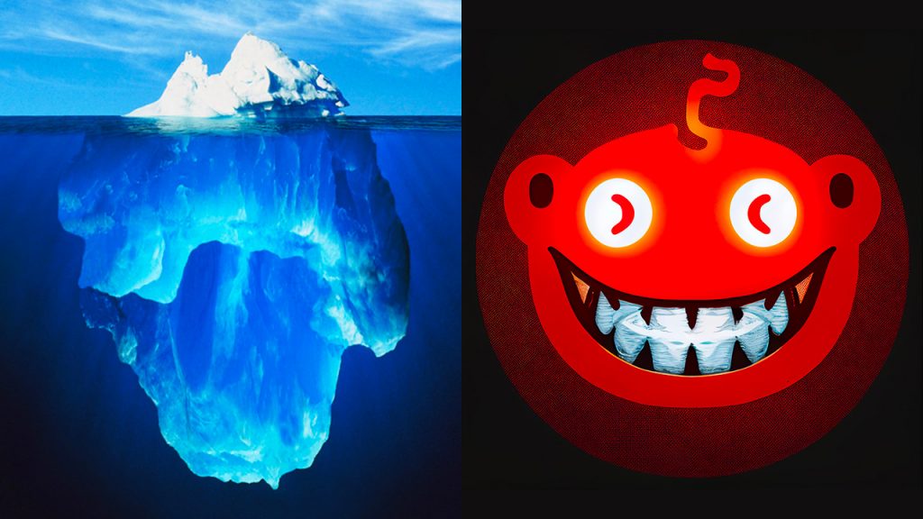 L'iceberg des posts Reddit les plus perturbants