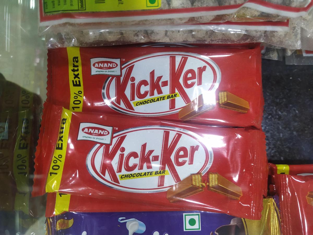 Kick-Ker, une imitation de KitKat et un résidu de l'ancienne orthographe ?